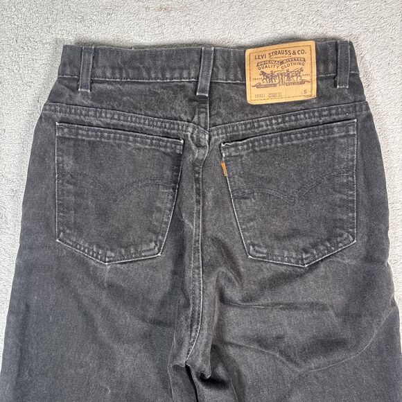 Vintage Levi’s Jeans Womens Sz 10 Short 15921 Tapered Fit Tapered Leg Black ‘96 - Picture 11 of 14